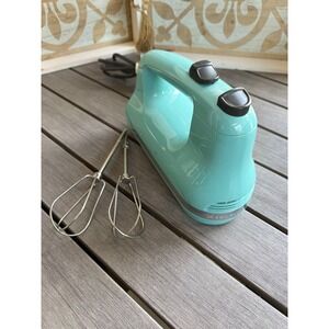 KitchenAid 5-Speed Ultra Power Hand Mixer in Aqua Sky Lightly Used